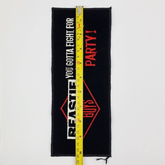 Beastie Boys Vintage Patch 90s Felt Fight Right Party Iron On 10.25x4" NOS - Picture 5 of 11